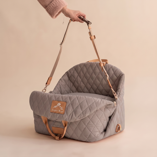 Sac de Transport pour Chien Kaplar & Co — Matelassé Premium, Cuir Végétal